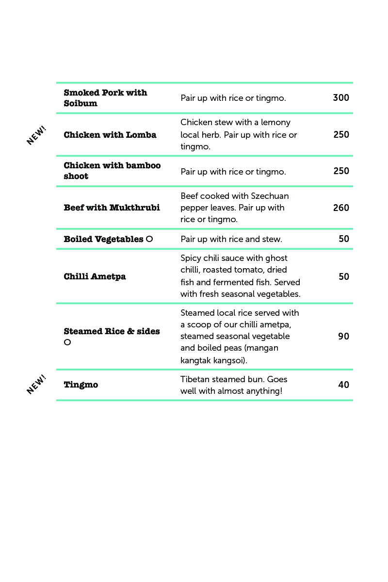 Restaurant Menu - Forager's